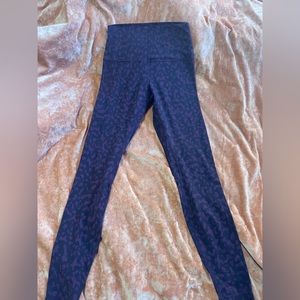 Maroon Cheetah print Lululemon Align leggings 25in